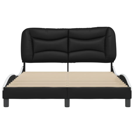 Bed Frame Without Mattress &quot;Hvar&quot; 135X190 Cm Double Faux Leather