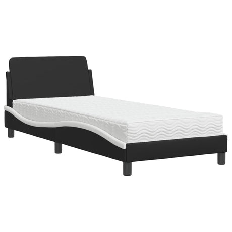 Bed With Mattress &quot;Dover&quot; Single Faux Leather
