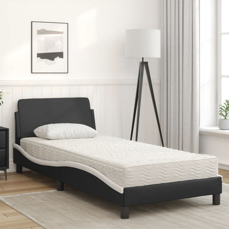 Bed With Mattress &quot;Dover&quot; Single Faux Leather