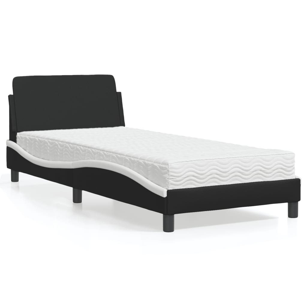 Bed With Mattress &quot;Dover&quot; Single Faux Leather