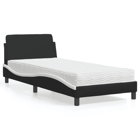 Bed With Mattress &quot;Dover&quot; Single Faux Leather