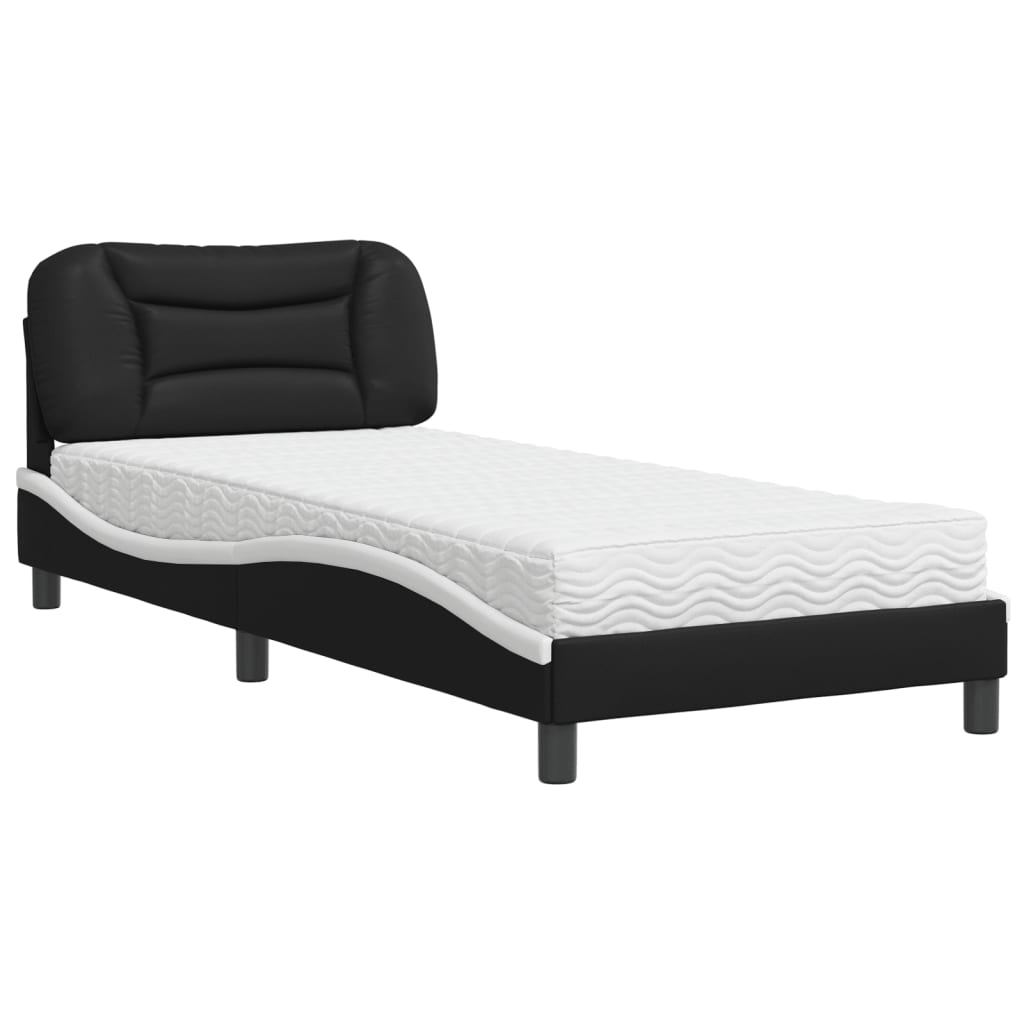 Bed With Mattress &quot;Hvar&quot; 90X190 Cm Single Faux Leather