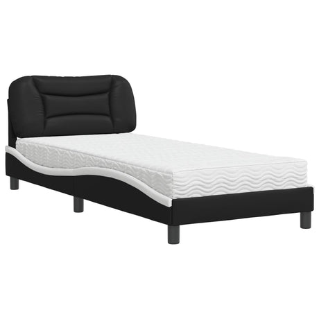 Bed With Mattress &quot;Hvar&quot; 90X190 Cm Single Faux Leather