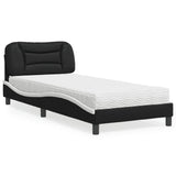 Bed With Mattress &quot;Hvar&quot; 90X190 Cm Single Faux Leather