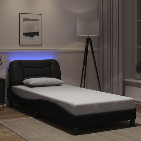 Bed Frame With Led Without Mattress &quot;Hvar&quot; Single