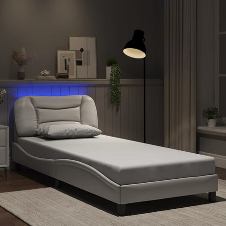 Bed Frame With Led Without Mattress &quot;Hvar&quot; Single
