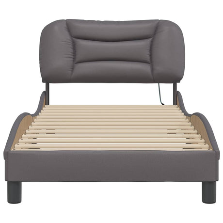 Bed Frame With Led Without Mattress &quot;Hvar&quot; Single