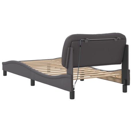 Bed Frame With Led Without Mattress &quot;Hvar&quot; Single