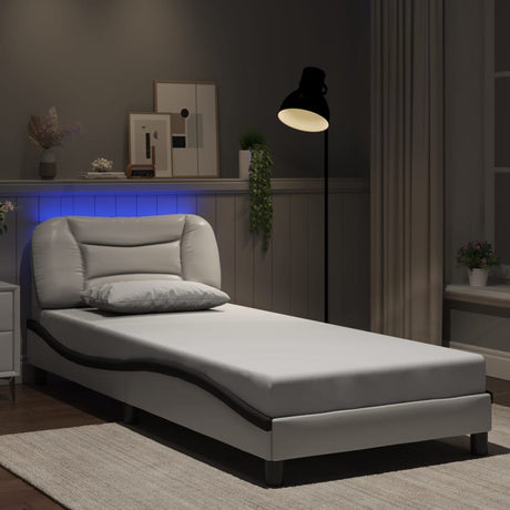 Bed Frame With Led Without Mattress &quot;Hvar&quot; Single