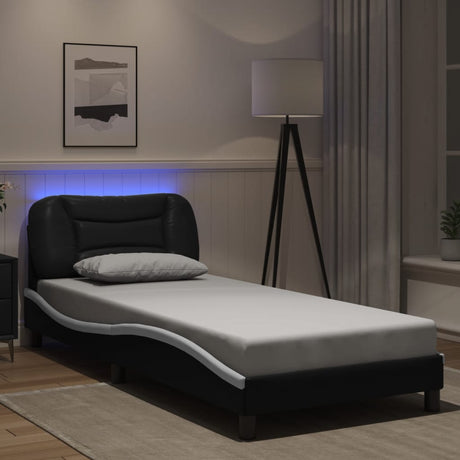 Bed Frame With Led Without Mattress &quot;Hvar&quot; Single