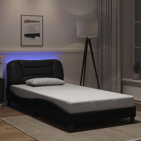 Bed Frame With Led Without Mattress &quot;Hvar&quot; Single