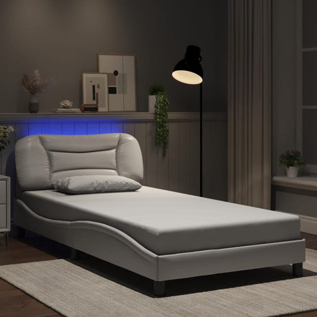 Bed Frame With Led Without Mattress &quot;Hvar&quot; Single