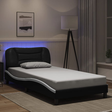 Bed Frame With Led Without Mattress &quot;Hvar&quot; Single