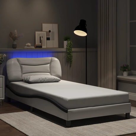 Bed Frame With Led Without Mattress &quot;Hvar&quot; Single