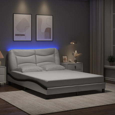 Bed Frame With Led Without Mattress &quot;Hvar&quot; Single