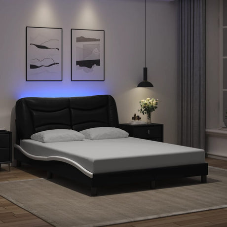 Bed Frame With Led Without Mattress &quot;Hvar&quot; Single