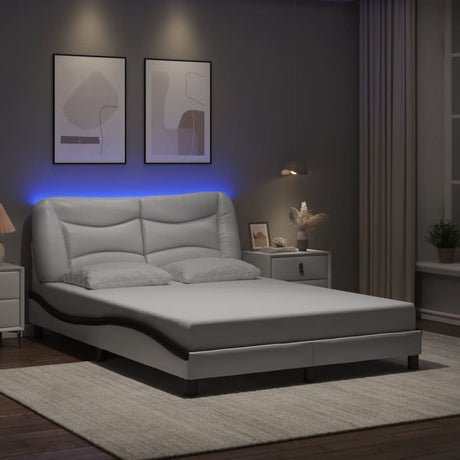 Bed Frame With Led Without Mattress &quot;Hvar&quot; Single