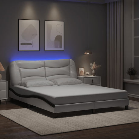 Bed Frame With Led Without Mattress &quot;Hvar&quot; Single