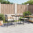 3 Piece Garden Dining Set With Cushions Poly Rattan