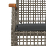 3 Piece Garden Dining Set With Cushions Poly Rattan