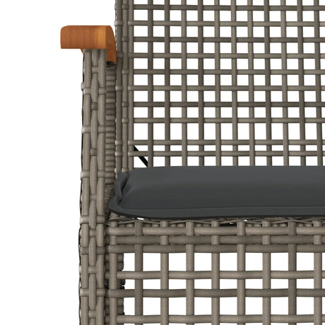 3 Piece Garden Dining Set With Cushions Poly Rattan