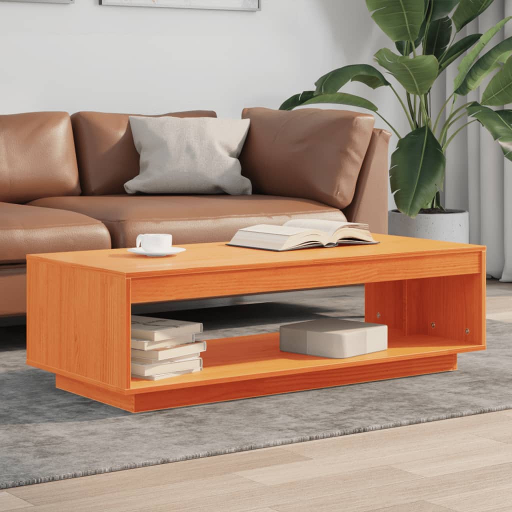 Coffee Table 50X50X33.5 Cm Solid Firwood