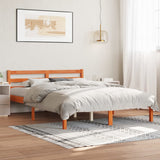 Bed Frame Without Mattress Solid Wood Pine 200X200Cm