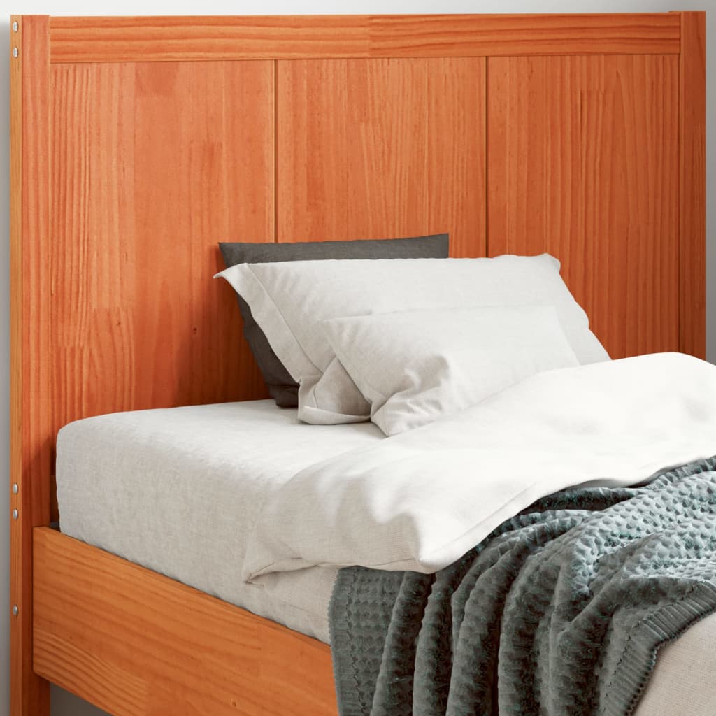 Bed Headboard 95.5X4X100 Cm Solid Pine Wood