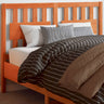 Bed Headboard 105.5X4X100 Cm Solid Wood Pine
