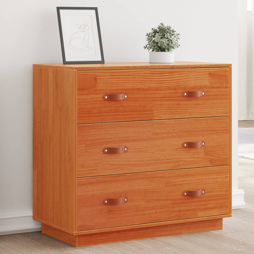 Sideboard 80X40X75 Cm Solid Wood Pine