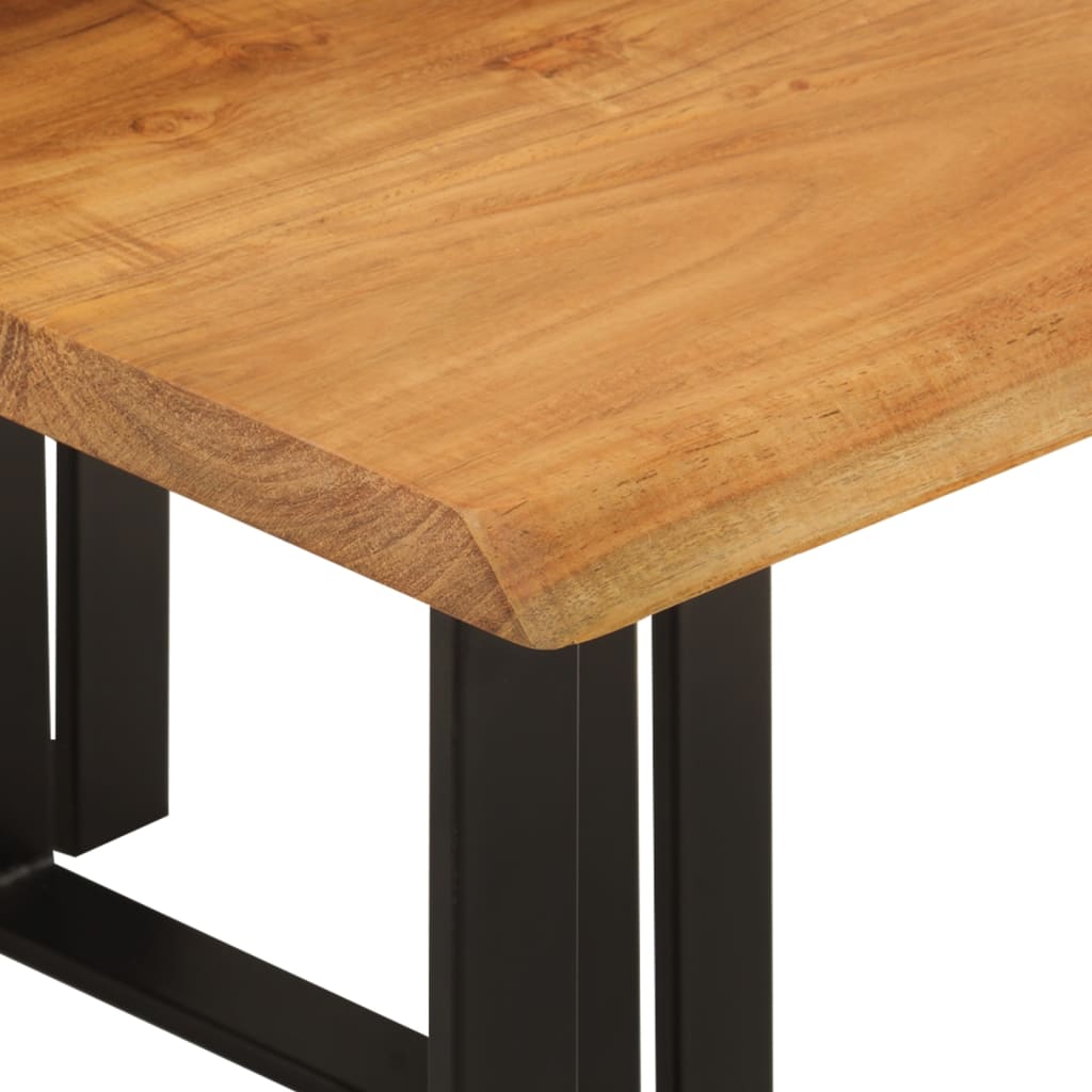 Nesting Tables 3 pcs with Live Edge Solid Wood Acacia