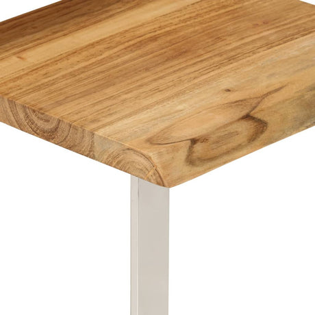 Nesting Tables 3 Pcs With Live Edge Solid Wood Acacia