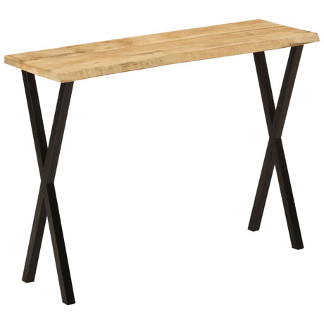 Console Table With Live Edge 105X33X76 Cm Solid Wood Mango