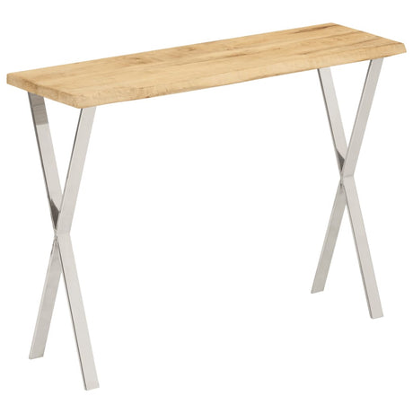 Console Table With Live Edge 105X33X76 Cm Solid Wood Mango