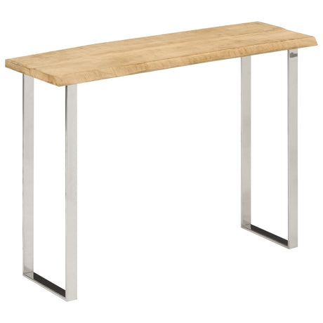 Console Table With Live Edge 105X33X76 Cm Solid Wood Mango