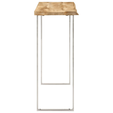 Console Table With Live Edge 105X33X76 Cm Solid Wood Mango