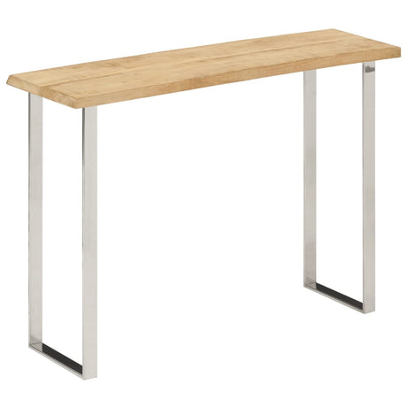 Console Table With Live Edge 105X33X76 Cm Solid Wood Mango
