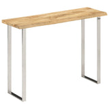 Console Table With Live Edge 105X33X76 Cm Solid Wood Mango