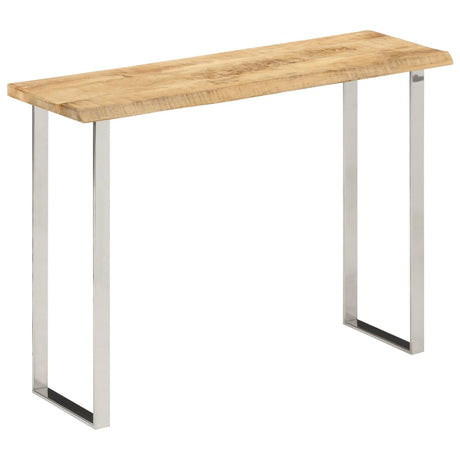 Console Table With Live Edge 105X33X76 Cm Solid Wood Mango
