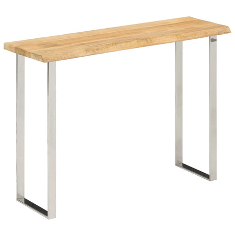 Console Table With Live Edge 105X33X76 Cm Solid Wood Mango