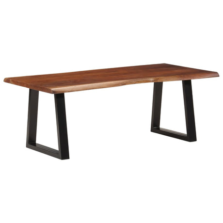 Coffee Table With Live Edges Solid Acacia Wood