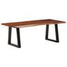 Coffee Table With Live Edges Solid Acacia Wood