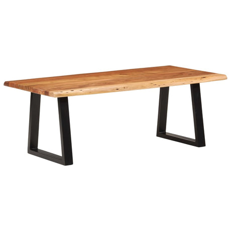 Coffee Table With Live Edges Solid Acacia Wood
