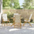 6 Piece Folding Reclining Chairs With Dark Cushions Bamboo