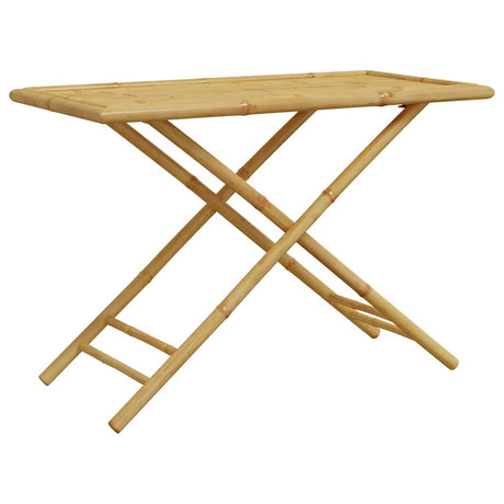 5 Piece Folding Bistro Set With Cushions Bamboo