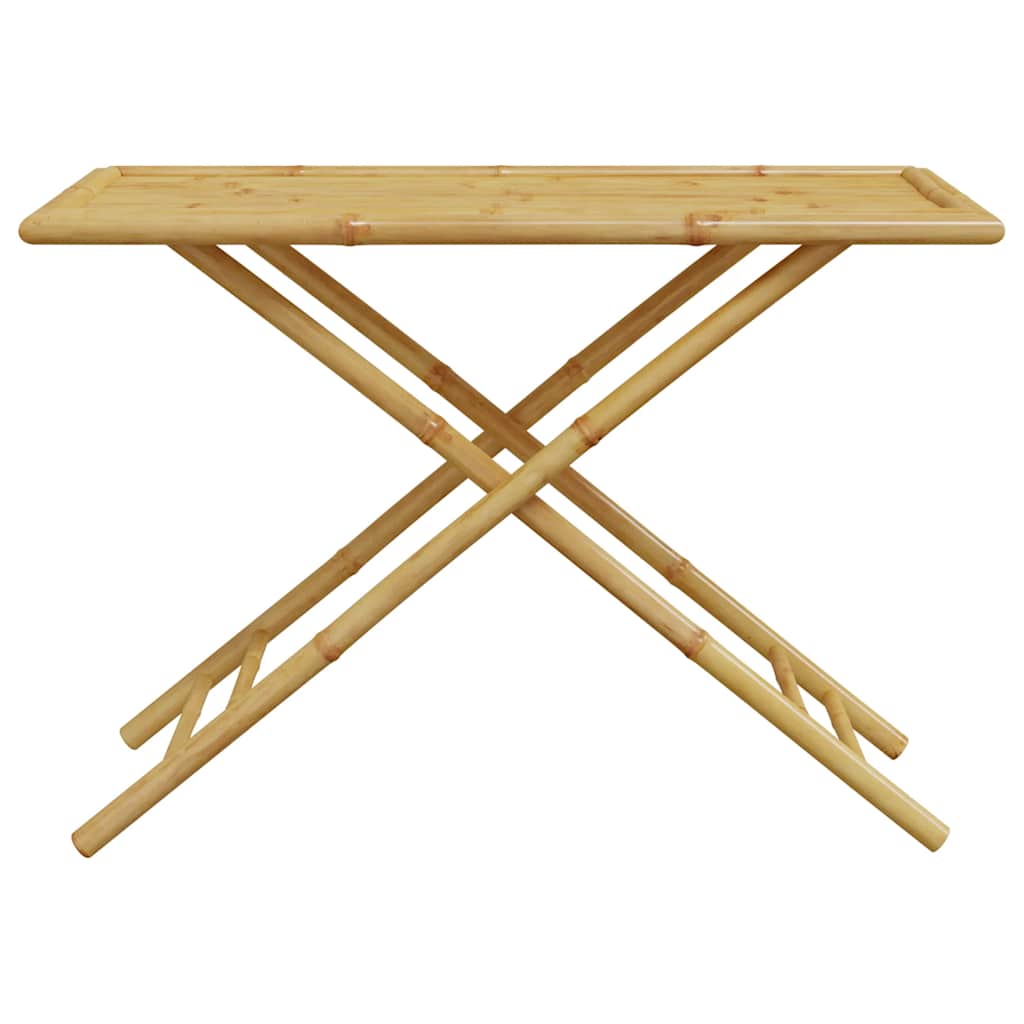 5 Piece Folding Bistro Set With Cushions Bamboo