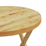 3 Piece Folding Bistro Set With Cushions Bamboo