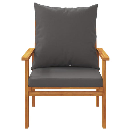 4 Piece Garden Lounge Set With Cushions Solid Wood Acacia
