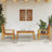 4 Piece Garden Lounge Set With Cushions Solid Wood Acacia