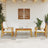 4 Piece Garden Lounge Set With Cushions Solid Wood Acacia